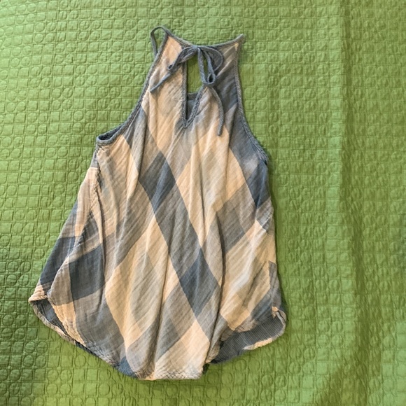 Cloth and Stone cotton gauze plaid camisole - Picture 6 of 6